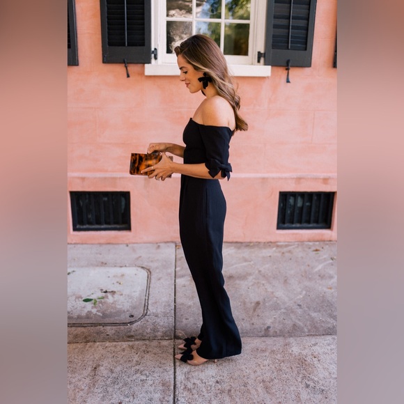 NWT Gal Meets Glam black jumpsuit - Picture 3 of 5